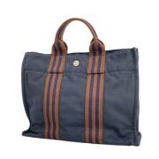 Hermès Vintage Pre-owned Canvas totevskor Blue, Dam