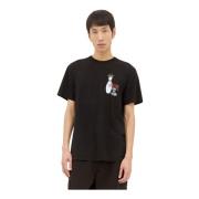 Stüssy Grafiskt Tryck Bomull T-shirt Black, Herr