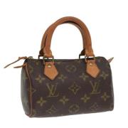 Louis Vuitton Vintage Pre-owned Canvas handvskor Brown, Dam