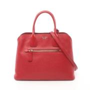 Prada Vintage Pre-owned Laeder handvskor Red, Dam