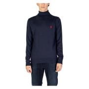 U.s. Polo Assn. Herrstickat för Höst/Vinter Kollektion Blue, Herr