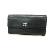 Chanel Vintage Pre-owned Laeder plnbcker Black, Dam