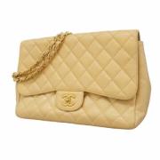 Chanel Vintage Pre-owned Laeder chanel-vskor Beige, Dam