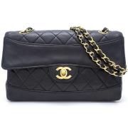 Chanel Vintage Pre-owned Laeder crossbodyvskor Black, Dam