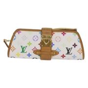 Louis Vuitton Vintage Pre-owned Canvas kuvertvskor White, Dam