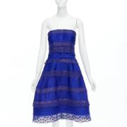 Oscar De La Renta Pre-owned Pre-owned Silke klnningar Blue, Dam