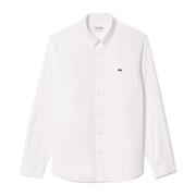 Lacoste Elegant Bomullsskjorta White, Herr