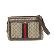 Gucci Vintage Pre-owned Canvas gucci-vskor Beige, Dam