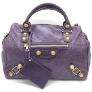 Balenciaga Vintage Pre-owned Tyg handvskor Purple, Dam