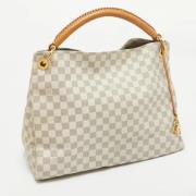 Louis Vuitton Vintage Pre-owned Belagd canvas handvskor White, Dam