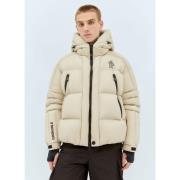 Moncler Quiltad dunjacka med förlängda muddar Beige, Herr