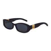 Givenchy Cat-eye solglasögon med blomdesign Black, Unisex