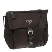 Prada Vintage Pre-owned Nylon prada-vskor Brown, Dam