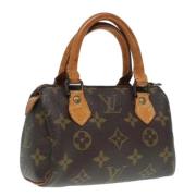 Louis Vuitton Vintage Pre-owned Canvas handvskor Brown, Dam