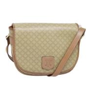 Celine Vintage Pre-owned Canvas axelremsvskor Beige, Dam