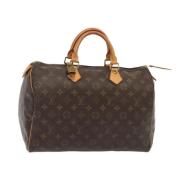 Louis Vuitton Vintage Pre-owned Canvas handvskor Brown, Dam