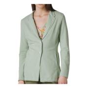 Deha Sage Green Blazer med Öppen Krage Green, Dam