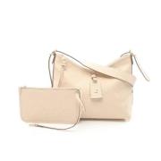 Louis Vuitton Vintage Pre-owned Laeder crossbodyvskor Beige, Dam