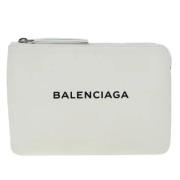 Balenciaga Vintage Pre-owned Laeder kuvertvskor White, Dam