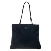 Prada Vintage Pre-owned Canvas totevskor Black, Dam