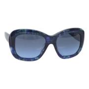 Chanel Vintage Pre-owned Glas solglasgon Blue, Dam