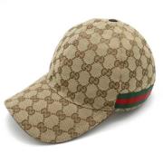 Gucci Vintage Pre-owned Tyg hattar-och-kepsar Beige, Herr