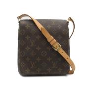 Louis Vuitton Vintage Pre-owned Canvas crossbodyvskor Brown, Dam