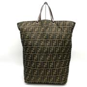 Fendi Vintage Pre-owned Canvas handvskor Brown, Dam