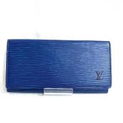 Louis Vuitton Vintage Pre-owned Laeder plnbcker Blue, Dam