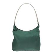 Prada Vintage Pre-owned Tyg prada-vskor Green, Dam