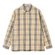 Carhartt Wip Rutig Bomull Twill Skjorta Multicolor, Herr