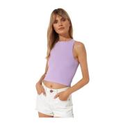 Free People Lila Enaxlad Bomullstopp Purple, Dam