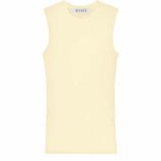 Róhe Merino Ärmlös Crew Neck Tank Beige, Dam