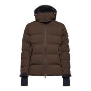 Moncler Brun Quiltad Vadderad Nylonjacka Brown, Herr