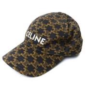 Celine Vintage Pre-owned Bomull hattar-och-kepsar Brown, Dam