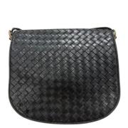 Bottega Veneta Vintage Pre-owned Laeder axelremsvskor Black, Dam