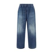 Valentino Klassiska Denim Jeans för Vardagsbruk Blue, Herr