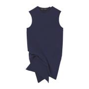 Proenza Schouler Blå spiral crepe blus Blue, Dam