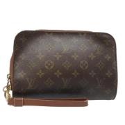 Louis Vuitton Vintage Pre-owned Canvas kuvertvskor Brown, Dam