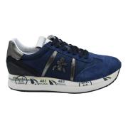 Premiata Blå Snörskor Elegant Stil Blue, Dam