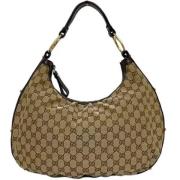 Gucci Vintage Pre-owned Canvas gucci-vskor Beige, Dam