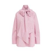 Essentiel Antwerp Oversized Bomull Poplin Greta Skjorta Pink, Dam