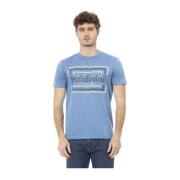 Baldinini Kortärmad Rund Hals T-shirt Blue, Herr