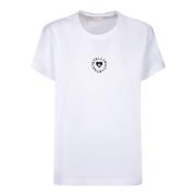 Stella McCartney Vit T-shirt Chic Stil White, Dam