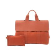 Hermès Vintage Pre-owned Canvas handvskor Orange, Dam