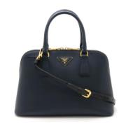 Prada Vintage Pre-owned Laeder handvskor Blue, Dam