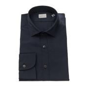 Bagutta Slim Fit Fransk Krage Skjorta Blue, Herr