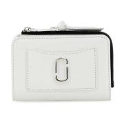 Marc Jacobs Vit läder Utility Snapshot Slim Plånbok White, Dam