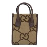 Gucci Vintage Pre-owned Canvas gucci-vskor Beige, Dam