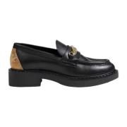 Alviero Martini 1a Classe Svarta läder Slip-On skor med gummisula Blac...